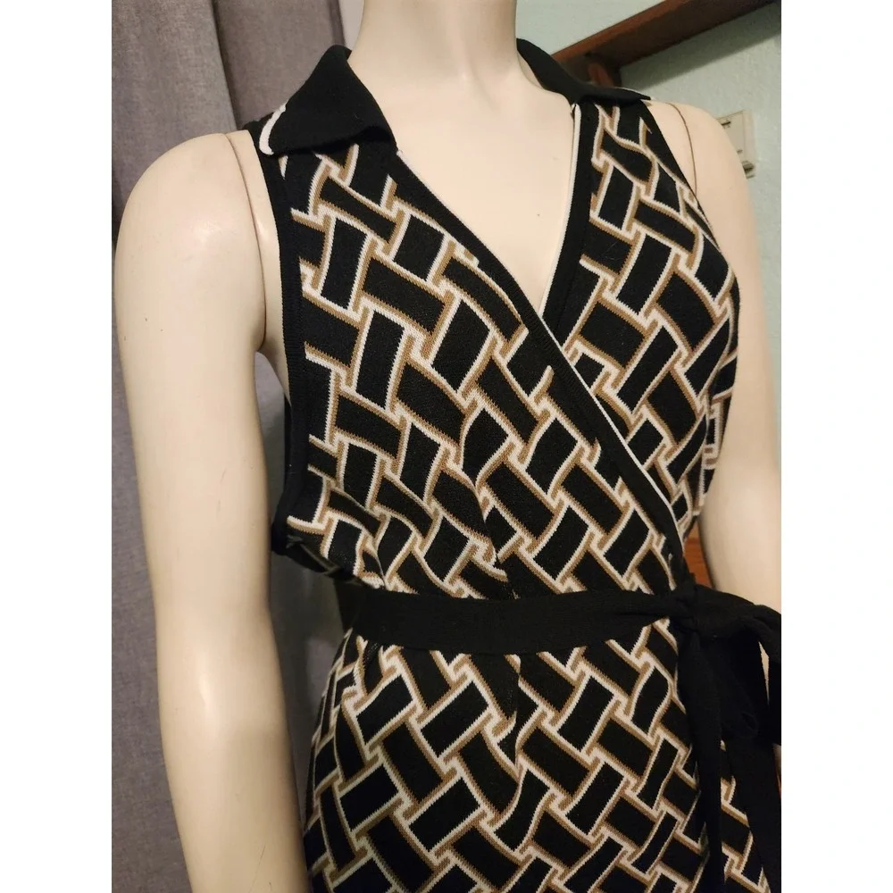 Diane von Furstenberg Women's Wrap Sleeveless Limited Edition Dress (Size XXL) - Picture 6 of 14